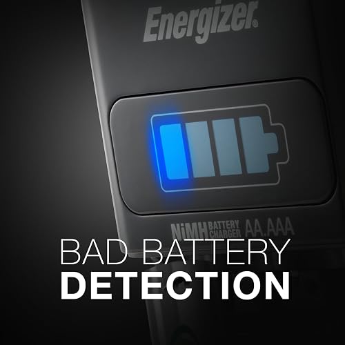 Energizer Recharge Universal Charger charges 8 AA/AAA, 4 C/D or 1 9V NiMH Batteries