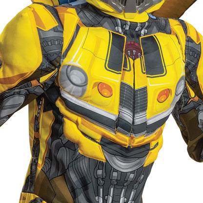 Disfraz de abejorro para niños, disfraz y máscara acolchada oficial de Transformers Rise of the Beasts, tamaño 10-12