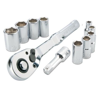 CRAFTSMAN Juego de herramientas para mecánicos, milimétrica, con entrada de 1/4 de pulgada 11 piezas (CMMT34870)