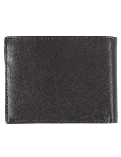 Steve Madden - portafolios delgada de piel para hombre con capacidad extra adjunta con bolsillos abatibles, café (Guante), Talla única