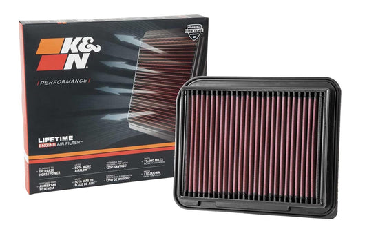 K&N Filtro de Aire de Motor Lavable para Mitsubishi ASX/Grandis/Outlander/Lancer/Evolution 2003-2019, 33-3015