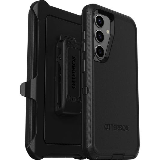 OtterBox - Funda para Samsung Galaxy S24 Defender Series, Color Negro, Resistente y Duradero, con protección de Puerto, Incluye Soporte de Clip