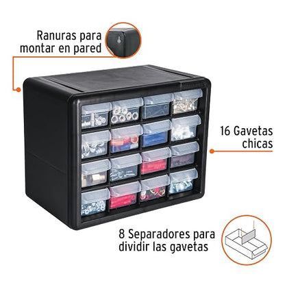 Truper ORG-16, Organizador con 16 gavetas