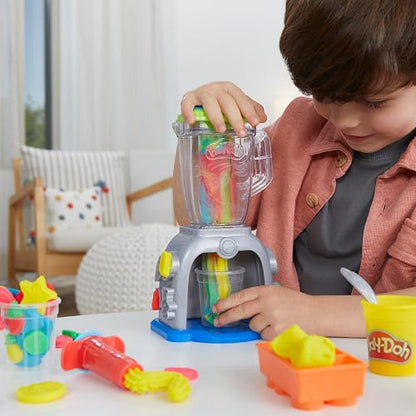 Play-Doh - Licuadora de Batidos Coloridos - Set de licuadora de Juguete - Artículos de Cocina de Juguete - Juguetes para Actividades de Manualidades para niños y niñas a Partir de 3 años