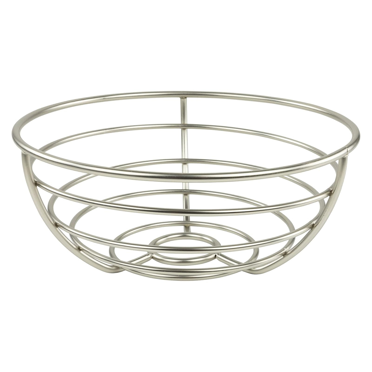 Spectrum Euro Wire - Cesta de frutas para almacenamiento de encimera de cocina, resistente alambre de metal de acero para frutas decorativas para productos frescos, verduras, pan y aperitivos, diseño