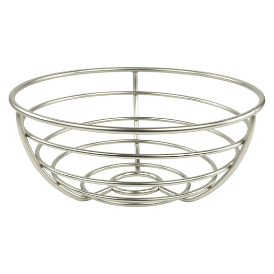 Spectrum Euro Wire - Cesta de frutas para almacenamiento de encimera de cocina, resistente alambre de metal de acero para frutas decorativas para productos frescos, verduras, pan y aperitivos, diseño