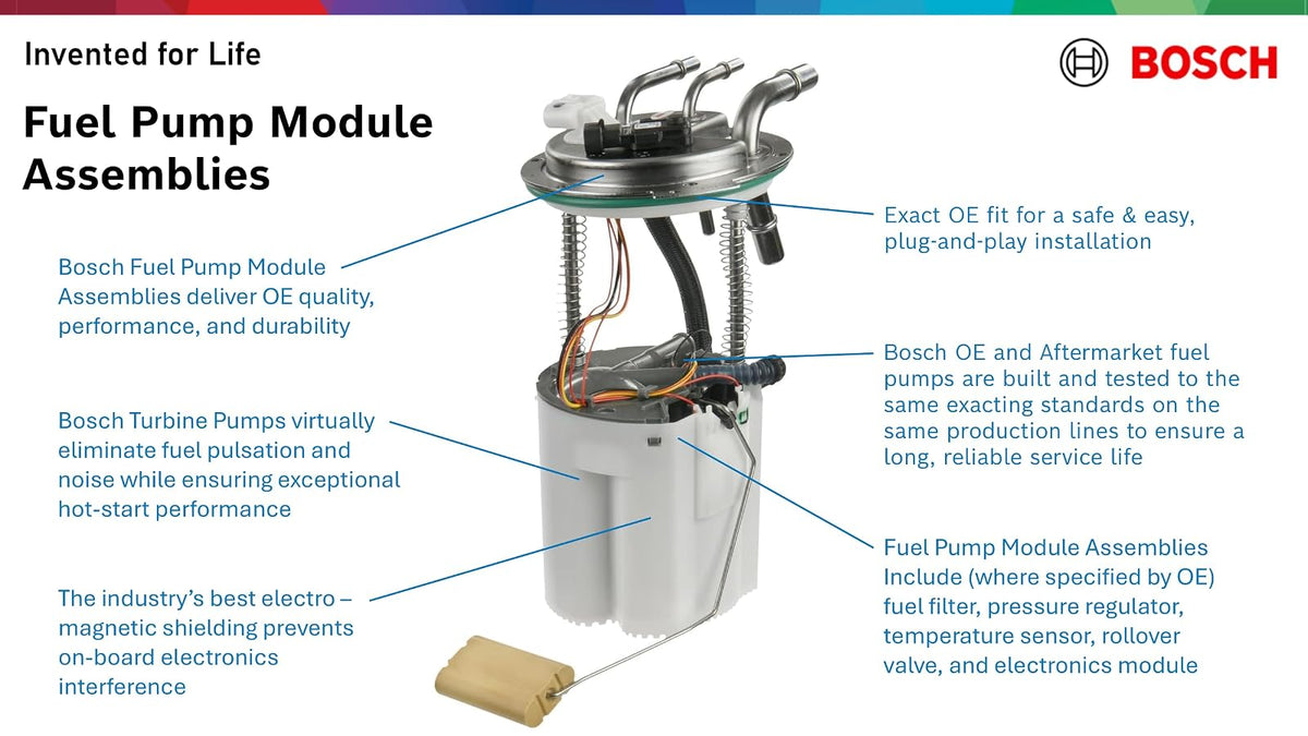 Bosch - Conjunto del módulo de la Bomba de Combustible, 69740, En el Tanque