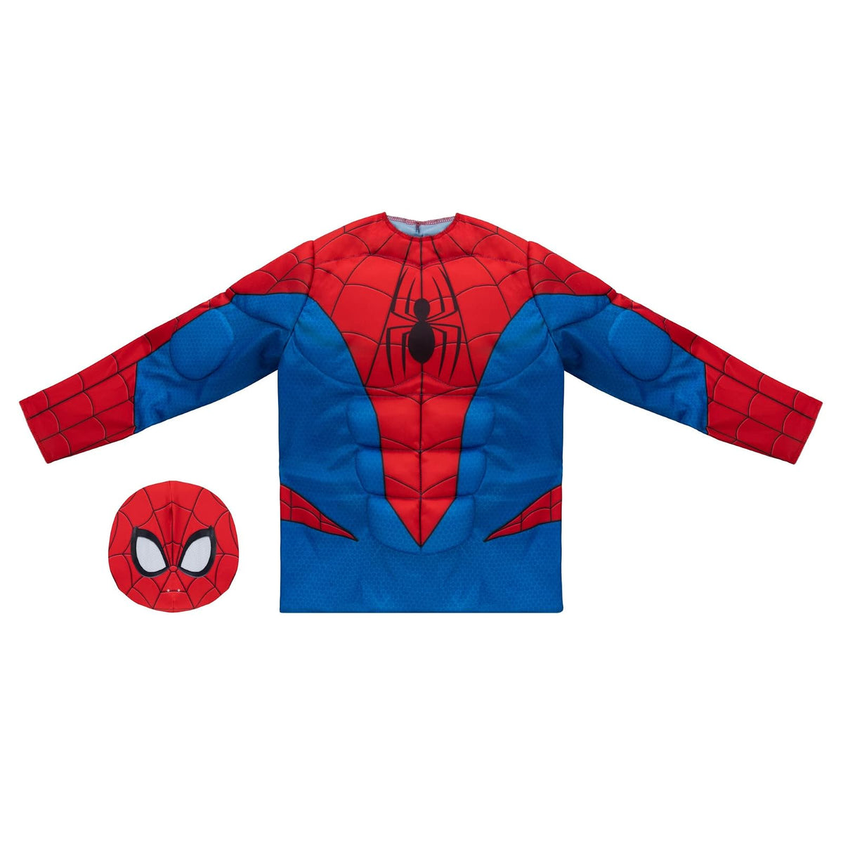 Marvel Spider-Man - Caja oficial de disfraces para jóvenes, parte superior acolchada con máscara desmontable (0) multicolor