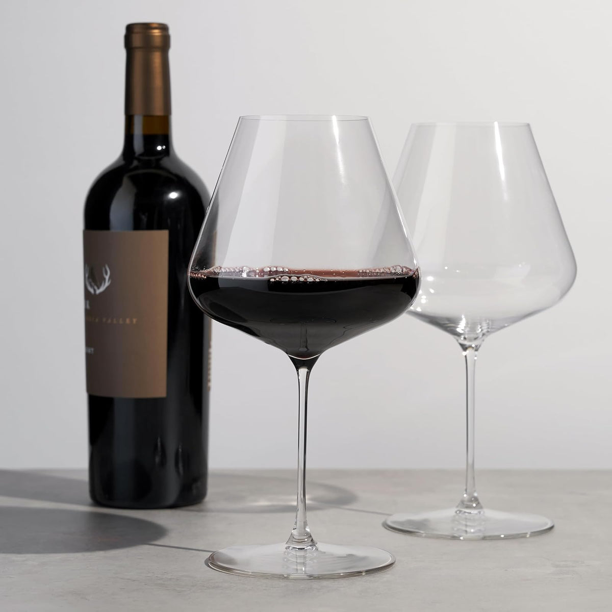 Spiegelau Definition - Copas de vino de color borgoña, grandes copas de vino tinto transparente para Pinot Noir, cristalería elegante, regalos de boda, regalos de cumpleaños para mujeres y hombres