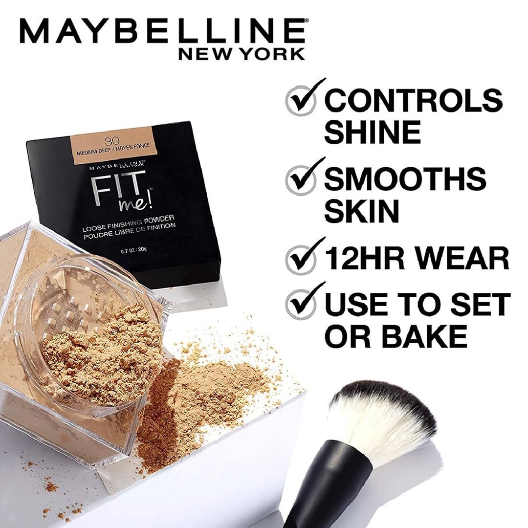 Maybelline New York Fit Me Loose polvo de acabado, Medium Deep
