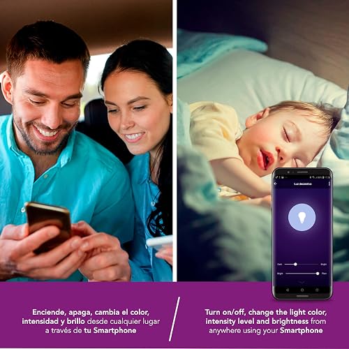 Lloyd's Foco Inteligente WiFi RGB Luz Blanca Regulable Compatible Alexa