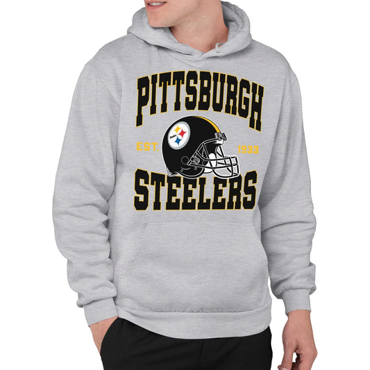 Junk Food Pittsburgh Steelers Team Helmet - Sudadera con Capucha para Adultos Sudadera con Capucha Unisex Adulto