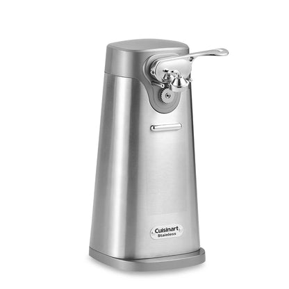 Cuisinart Abrelatas de Acero Inoxidable SCO-60 Automático Premium | Abrelatas automático un solo toque, Pies antideslizantes, Soporte magnético para latas fijas, Cuchillas de acero inoxidable