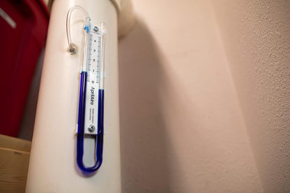 AprilAire Manómetro fácil de leer de 0 a 5 pulgadas, manómetro de radón, ARN05M