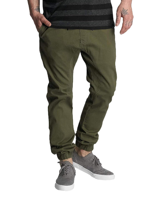 Southpole Big and Tall Basic Stretch Twill Jogger Pants-Reg and Big & Tall Sizes
