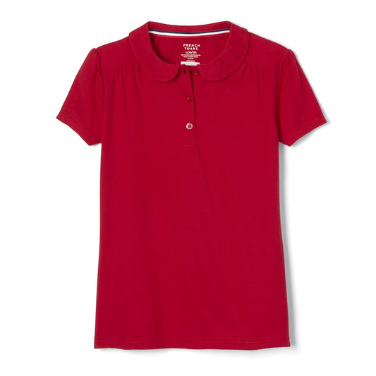 French Toast - Polo de Manga Corta con Cuello Peter Pan para niñas pequeñas