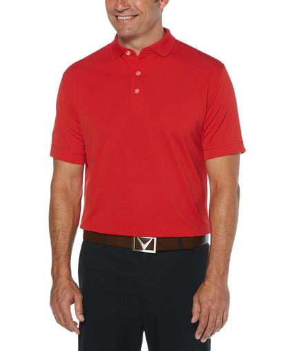 Callaway Polo de Golf otomano de Manga Corta OPTI-Shield Polo para para Hombre