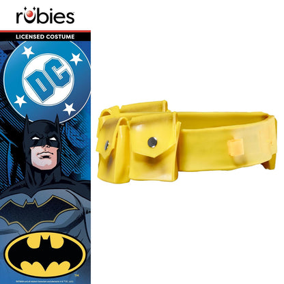 Rubies - Cinturón utilitario de Batman amarillo con equipo de murciélago
