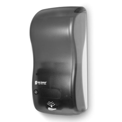 San Jamar Classic Rely - Dispensador de jabón electrónico híbrido de líquido y loción, dispensador de desinfectante de Manos para baño, Cocina, baños y restaurantes, plástico, 900 ml, Perla Negra