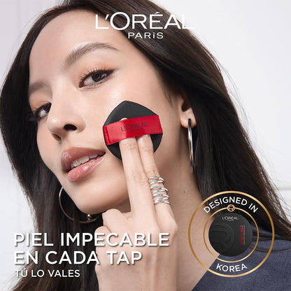 L'Oréal Paris Infallible 24h Fresh Wear Base de Maquillaje en Cushion, Alta Cobertura con Acabado Mate, 24H Larga Duración y Control de Brillo, Tono 20