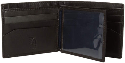 Steve Madden - portafolios delgada de piel para hombre con capacidad extra adjunta con bolsillos abatibles, café (Guante), Talla única