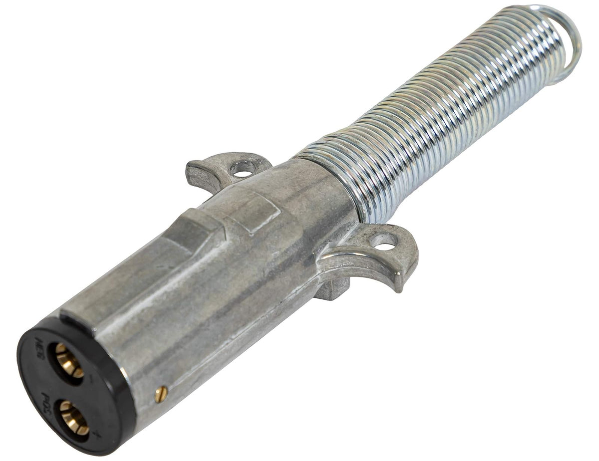 Buyers Products TC2012 Conector de Remolque de Zinc Fundido a presión de 2 vías, Lado del Remolque, pasadores Verticales con Resorte - Conector vertical