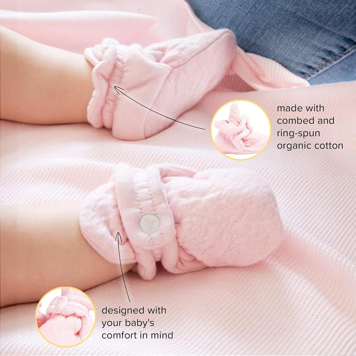 Burt's Bees Baby Botines acolchados de abeja Calcetín pantufla para Unisex bebé