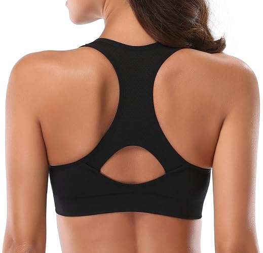 MIRITY - Brasier Deportivo con Espalda Cruzada para Mujer, Brasier Deportivo de Alto Impacto para Entrenamiento y Gimnasio