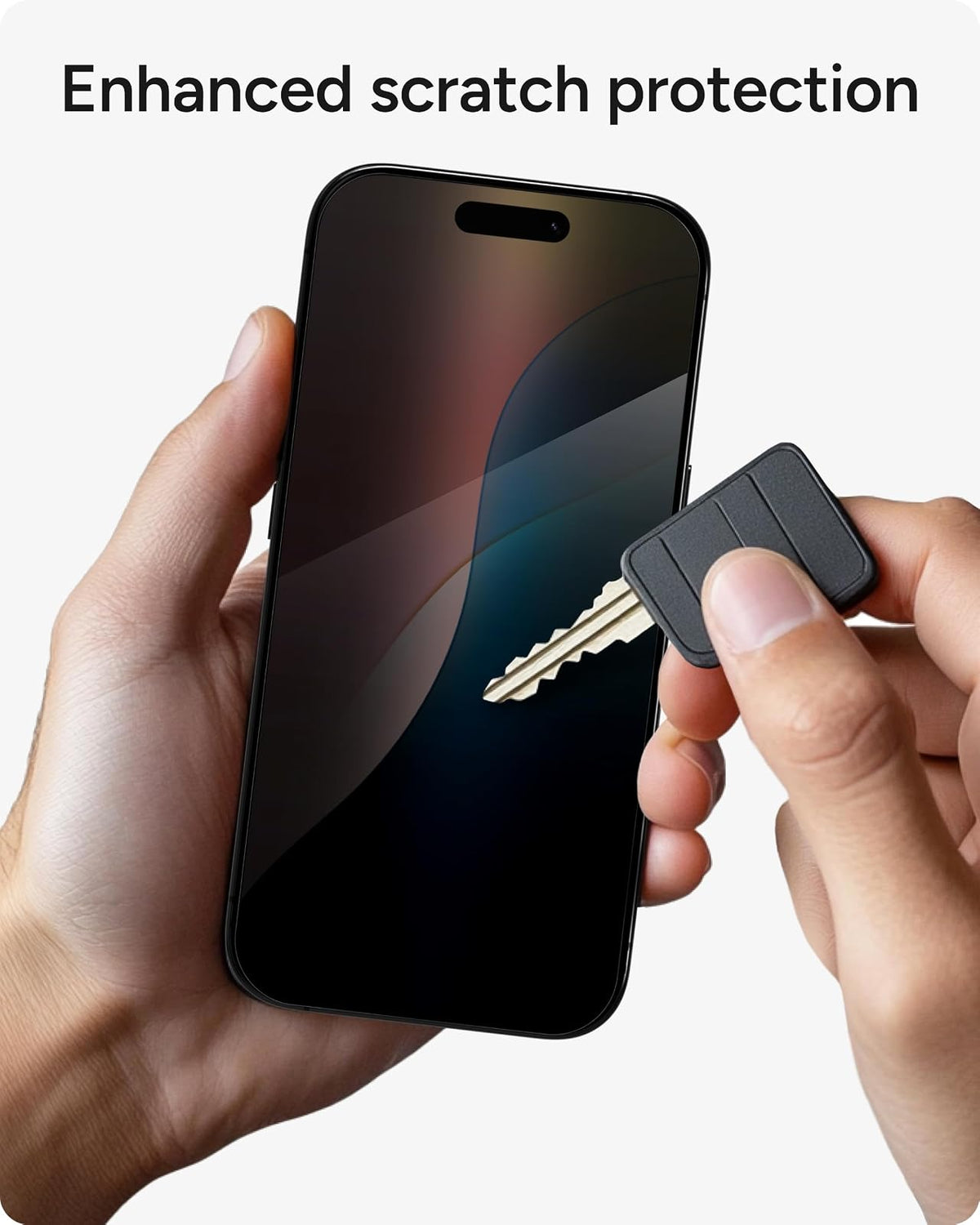 ZAGG Glass Elite - Protector de visualización de privacidad para iPhone 16 Pro, filtro de privacidad de 2 vías, vidrio templado ultrarresistente, 5 veces más fuerte, sin manchas, fácil instalación