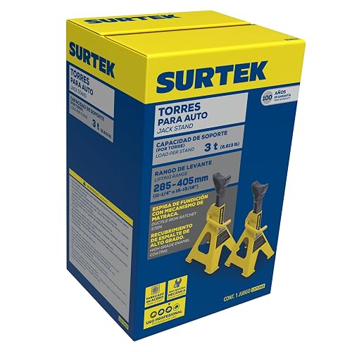 Surtek Torre para Automóvil 3 Toneladas, Amarillo