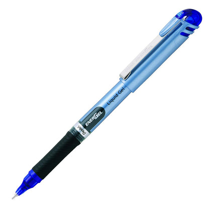 Pentel EnerGel Bolígrafo de Gel Líquido Punta de Aguja 0.5mm, Caja 12 - Azul - 12 Unidad (Paquete de 1) - 0.5 mm