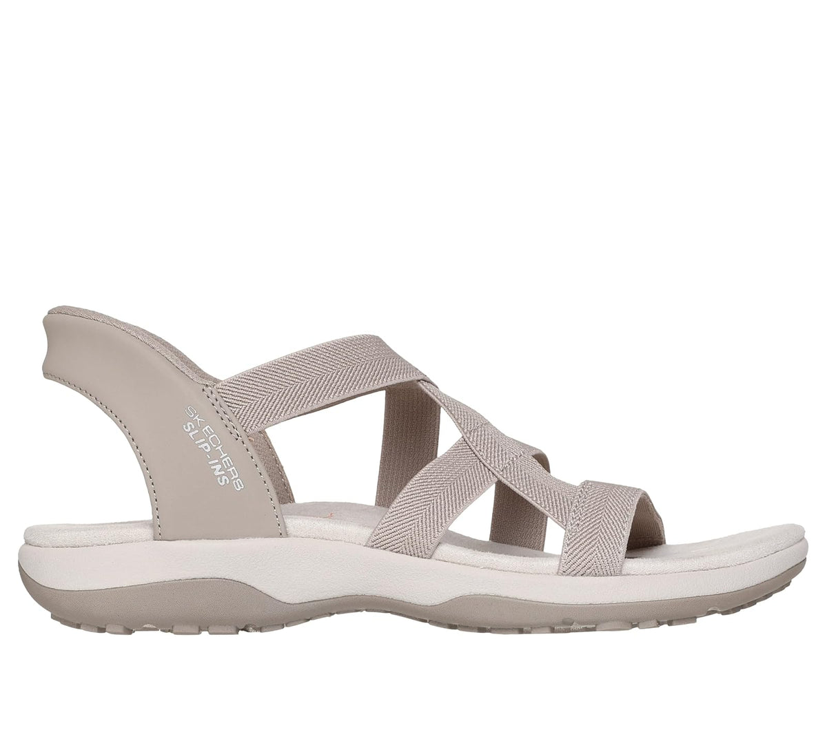 Skechers Reggae - Sandalias para mujer con manos libres, delgadas y elásticas