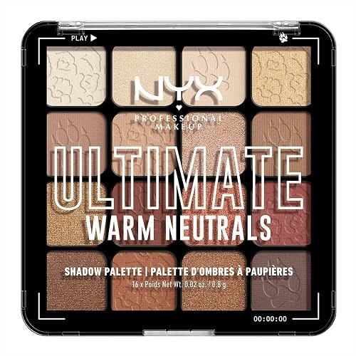 NYX Professional Makeup Ultimate Shadow Palette, Tono Warm Neutrals