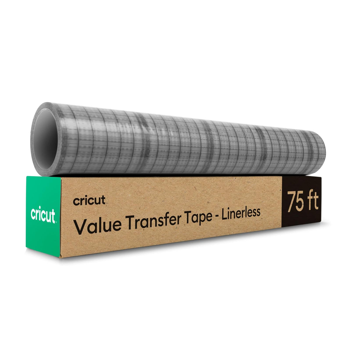 Value Transfer Tape - Linerless Roll - 12 in x 75 ft | Cinta de transferencia perforada sin forro