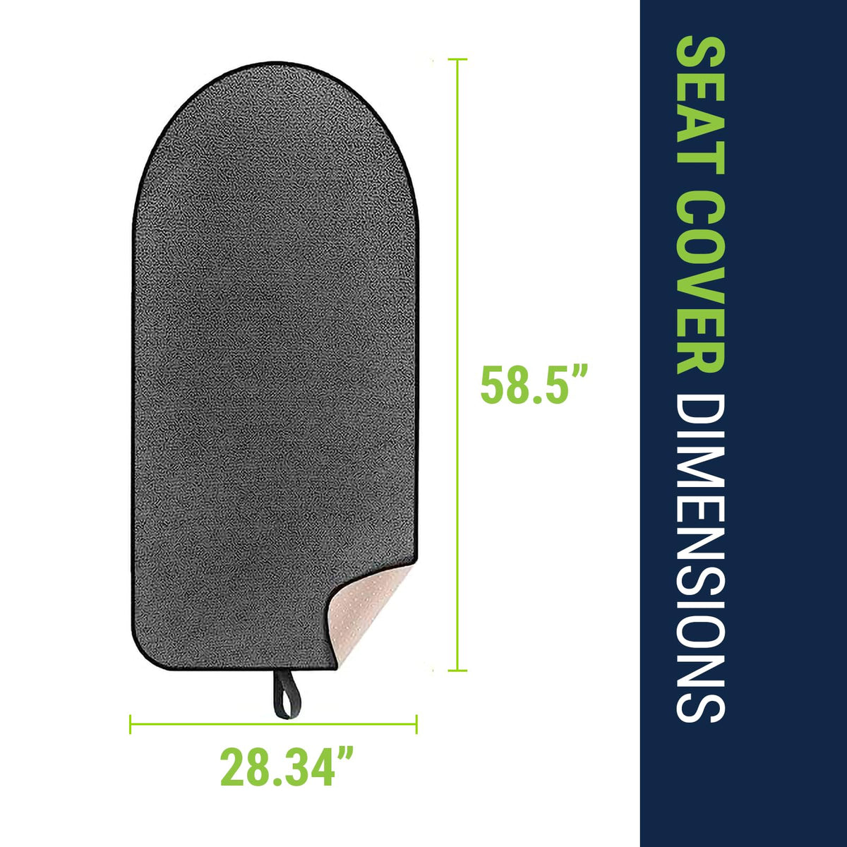 Season Guard Toalla de Sudor de Tela Terry para Asiento; Protector de Toalla para Asiento de Automóvil; Ideal para el Gimnasio; Impermeable; Ajuste Universal para Auto, SUV, Furgoneta, camión; Fácil de