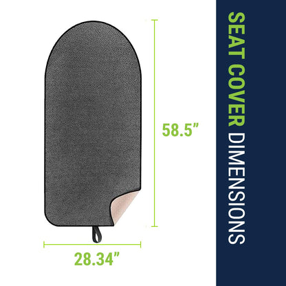 Season Guard Toalla de Sudor de Tela Terry para Asiento; Protector de Toalla para Asiento de Automóvil; Ideal para el Gimnasio; Impermeable; Ajuste Universal para Auto, SUV, Furgoneta, camión; Fácil de
