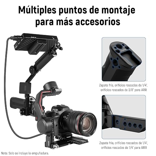 NEEWER Eslinga Empuñadura Handle Grip Ajustable Compatible con dji Ronin RS4 RS3 Mini RS4 Pro RS 3 Pro RS 2 RSC 2 Estabilizador de Cardán para Tiro de Ángulo Bajo, Carga Máxima 13.2lb, ST49