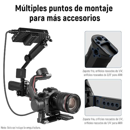 NEEWER Eslinga Empuñadura Handle Grip Ajustable Compatible con dji Ronin RS4 RS3 Mini RS4 Pro RS 3 Pro RS 2 RSC 2 Estabilizador de Cardán para Tiro de Ángulo Bajo, Carga Máxima 13.2lb, ST49