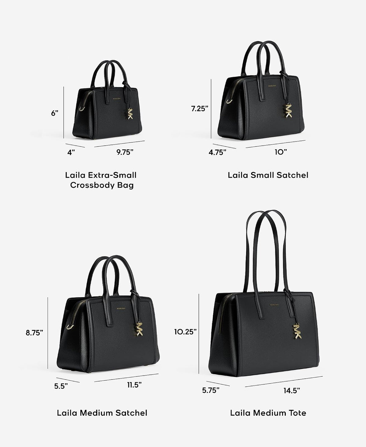 Michael Kors Laila Medium Satchel Bolso mediano Laila Mujer