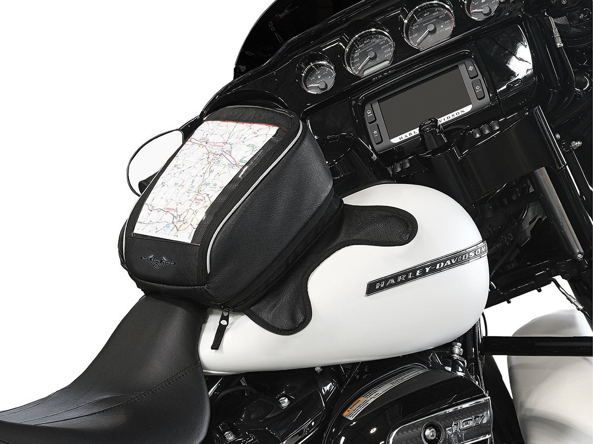 Nelson-Rigg Route 1 Journey Highway Cruiser Bolsa de Tanque magnética, Compatible con Harley Davidson, Indian, Honda, Yamaha, Suzuki y más