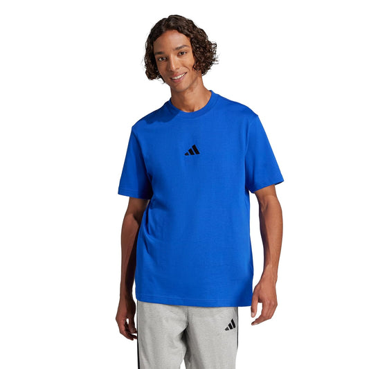 Adidas Essentials - Playera de Punto Individual con Logotipo pequeño para Hombre