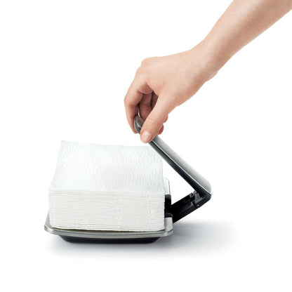 OXO Good Grips Servilletero de fácil extracción manual | Base antideslizante, brazo pesado que mantiene las servilletas seguras, se pliega para almacenamiento