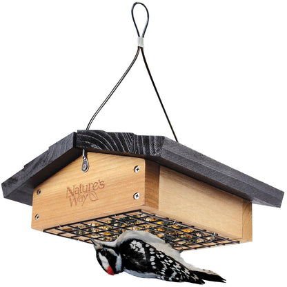 Nature's Way Bird Products CWF2 Cedar Suet Upside-Down - Alimentador para pájaros