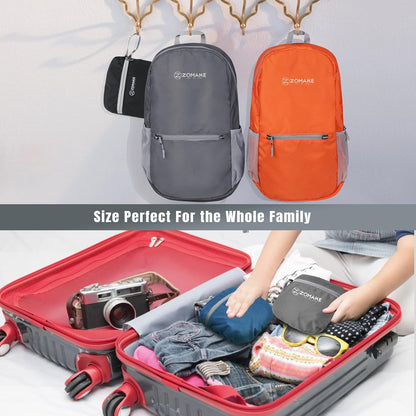 ZOMAKE Mochila de senderismo ultraligera de 20 l, resistente al agua, mochila pequeña plegable para mujeres y