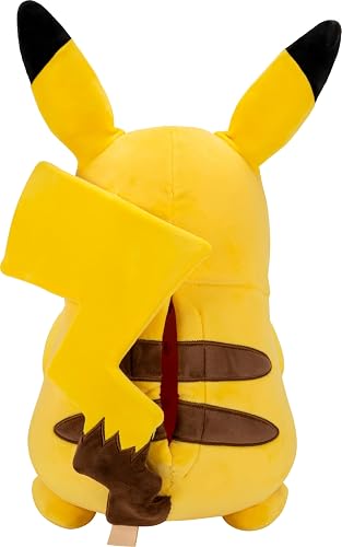 Pokémon Pikachu Puppetronic de RealFX - Peluche Interactivo de 40 cm con Sensores de Tacto y Movimiento, 120+ Animaciones, Luces y Sonidos