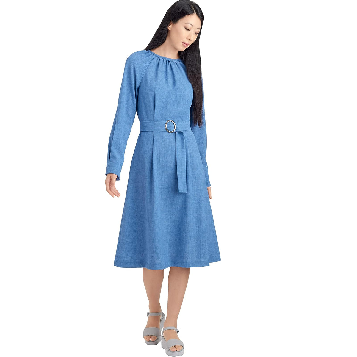 Simplicity SS9225U5 - Juego de patrones de costura con mangas raglán y falda plisada, código de diseño S9225, tallas 16-24