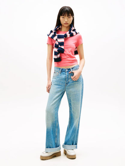 Tommy Hilfiger Playera Manga Corta para Mujer