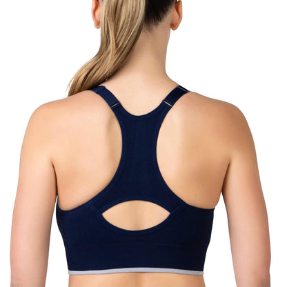 Skechers - Pack de 3 Sujetadores Deportivos para Mujer, Sostén Deportivo, Espalda Cruzada, atlética, Yoga, Paquete múltiple