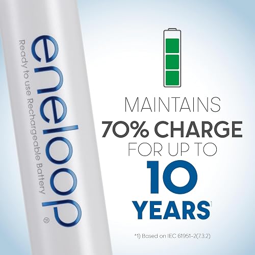 Panasonic eneloop AA 2100 nuevo ciclo Ni-MH Pre-Charged baterías recargables, AA, Paquete de 12 unidades