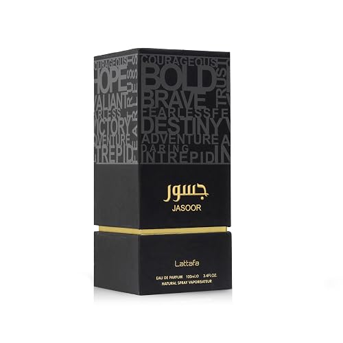 Lattafa Jasoor for Men Eau de Parfum Spray, 3.4 Ounce